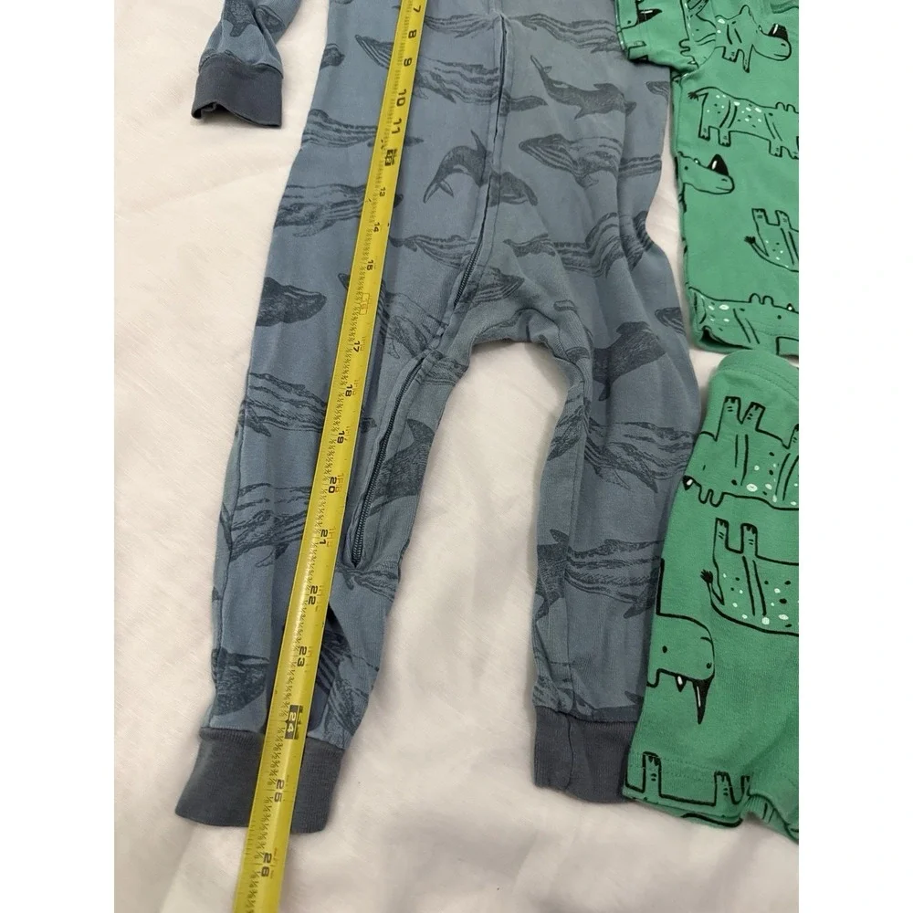Lot of 4 Piece‎ Carter's Baby Boy Clothes 24 Mo 2T Whales Rhino Lion